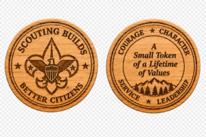 Custom Laser-Engraved Wooden Nickel